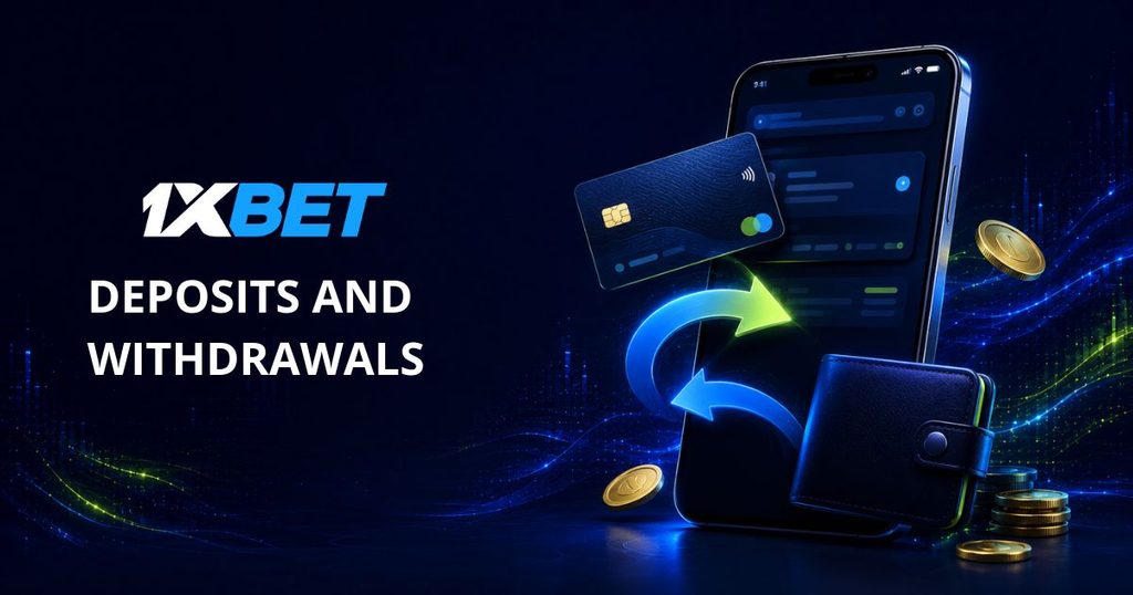 1xBet payment interface with card and digital wallet